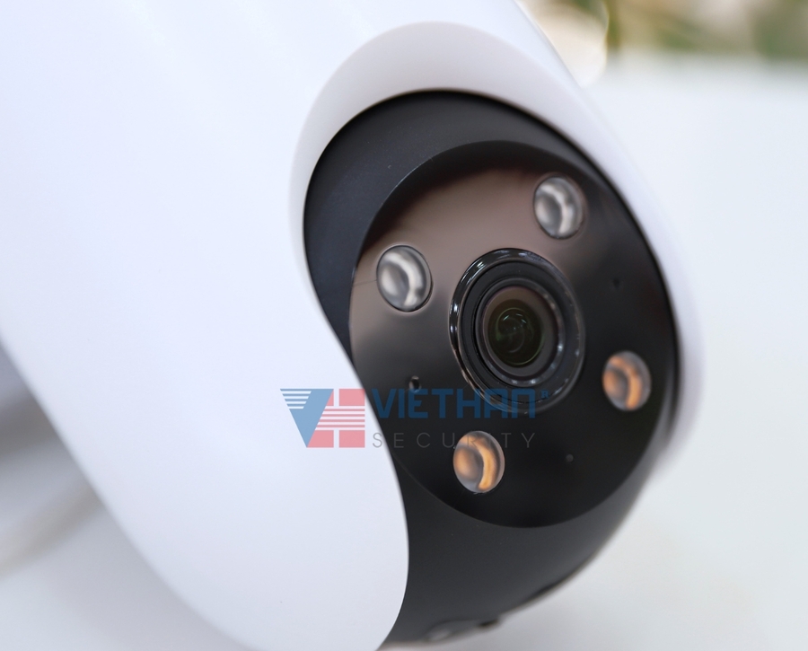 Camera Ezviz H8C pro 3K 5Mp wifi quay quét, AI phát hiện người xe cộ, còi và đèn