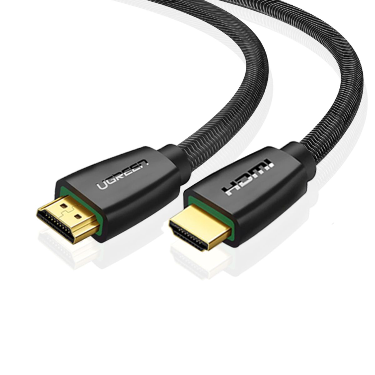 Cáp HDMI 3M Ugreen 40411 chuẩn 2.0, tích hợp Ethernet, hỗ trợ độ phần giải 4K@60Hz/3D/HDTV, mạ vàng 24k, tốc độ truyền tải 10,2 Gb/s