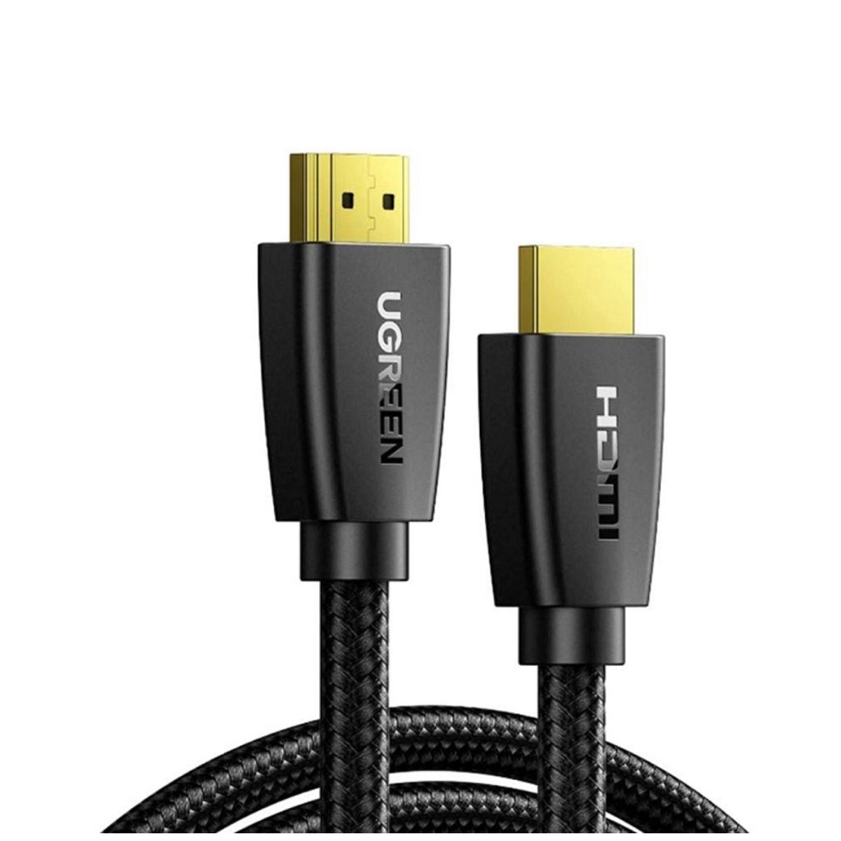 Cáp HDMI 5M Ugreen 40412 chuẩn 2.0, hỗ trợ độ phân giải 3D 4K60Hz/32 kênh audio, tốc độ truyền tải 18Gbps, 28AWG