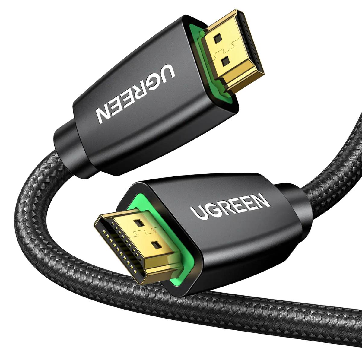 Cáp HDMI 1.4 15M Ugreen 40416, dây dài, hỗ trợ độ phân giải 3D/1080p/1440p/2160P@30Hz, chân cắm mạ vàng 24K, băng thông 18Gbps.