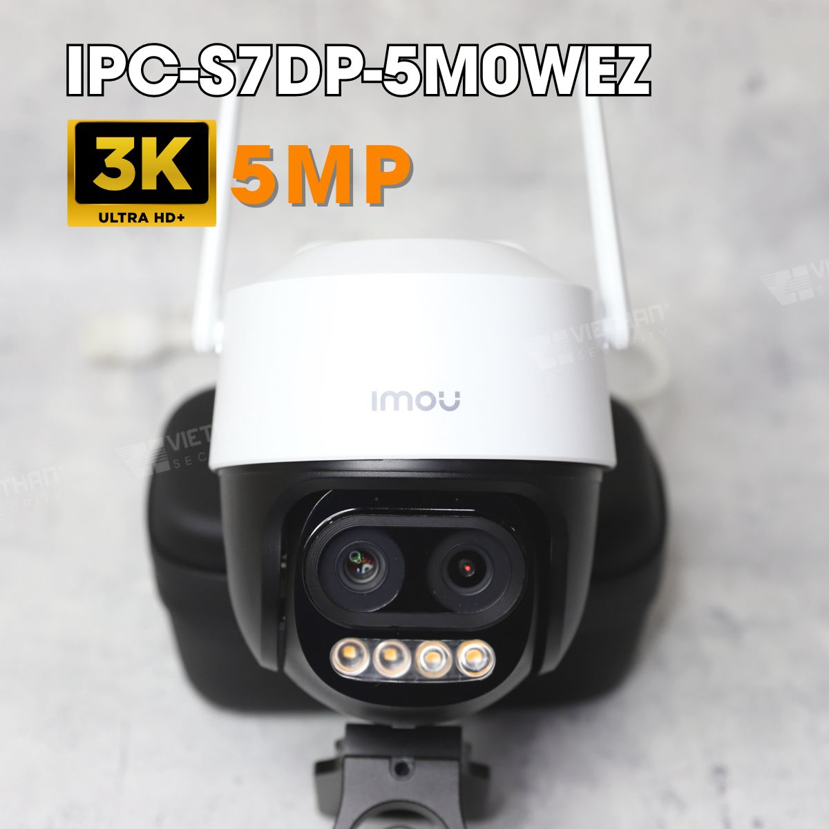 Camera Cruizer Z IMOU IPC-S7DP-5M0WEZ 3K 5MP, hồng ngoại ban đêm 56m, bật đèn và còi hú, AI thông minh
