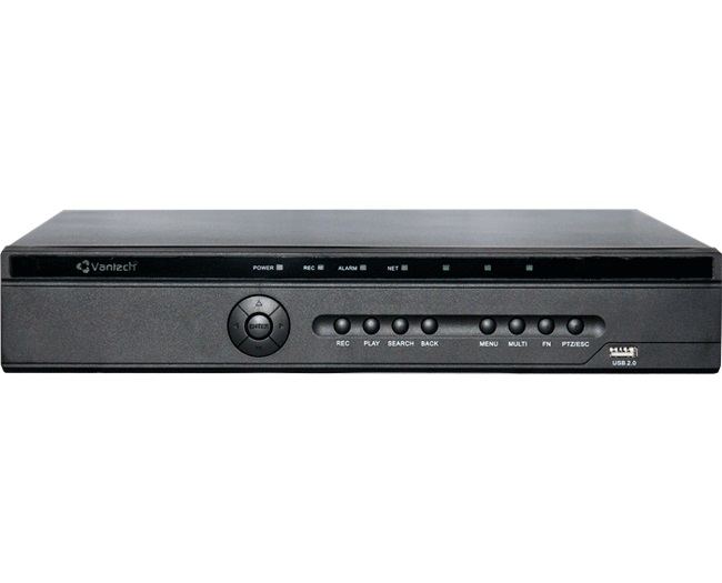 Đầu ghi Vantech VP-868CVI HYBRID 8 kênh HD 1080P, 2 sata, Cloud P2P, ngõ ra xem hình HDMI & VGA (ViewEasy)