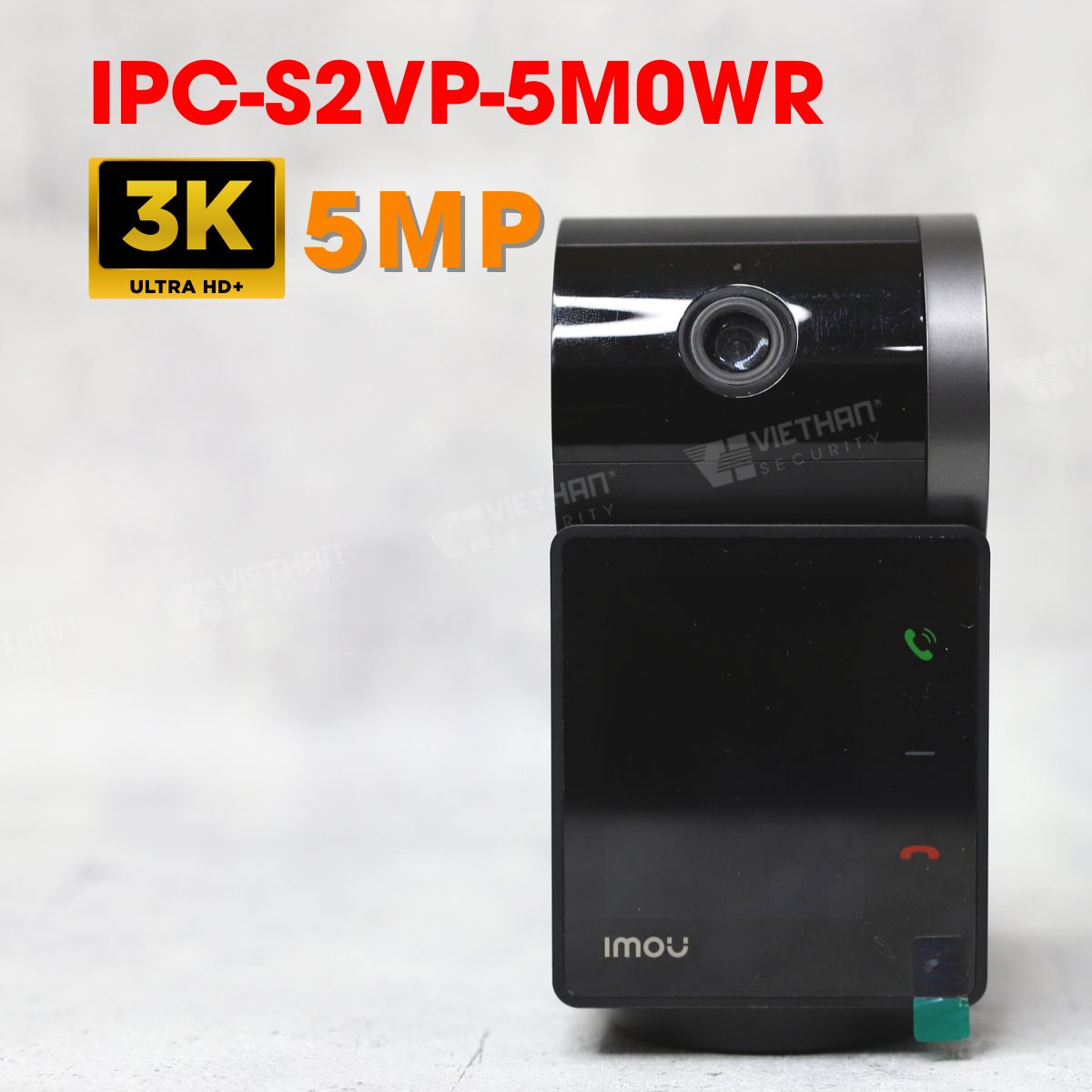 Camera Rex VT có màn hình gọi điện IMOU IPC-S2VP-5M0WR 3K 5MP, xoay 360 độ, phát hiện tiếng ồn, đàm thoại 2 chiều, hồng ngoại 20m