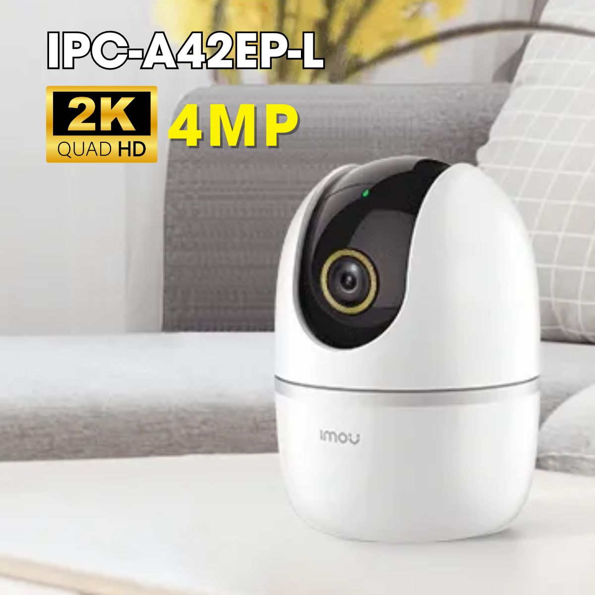 Camera Wifi trong nhà IMOU IPC-A42EP-L 2K 4MP, phát hiện chuyển động, chống ngược sáng DWDR, hồng ngoại 10m, đàm thoại 2 chiều