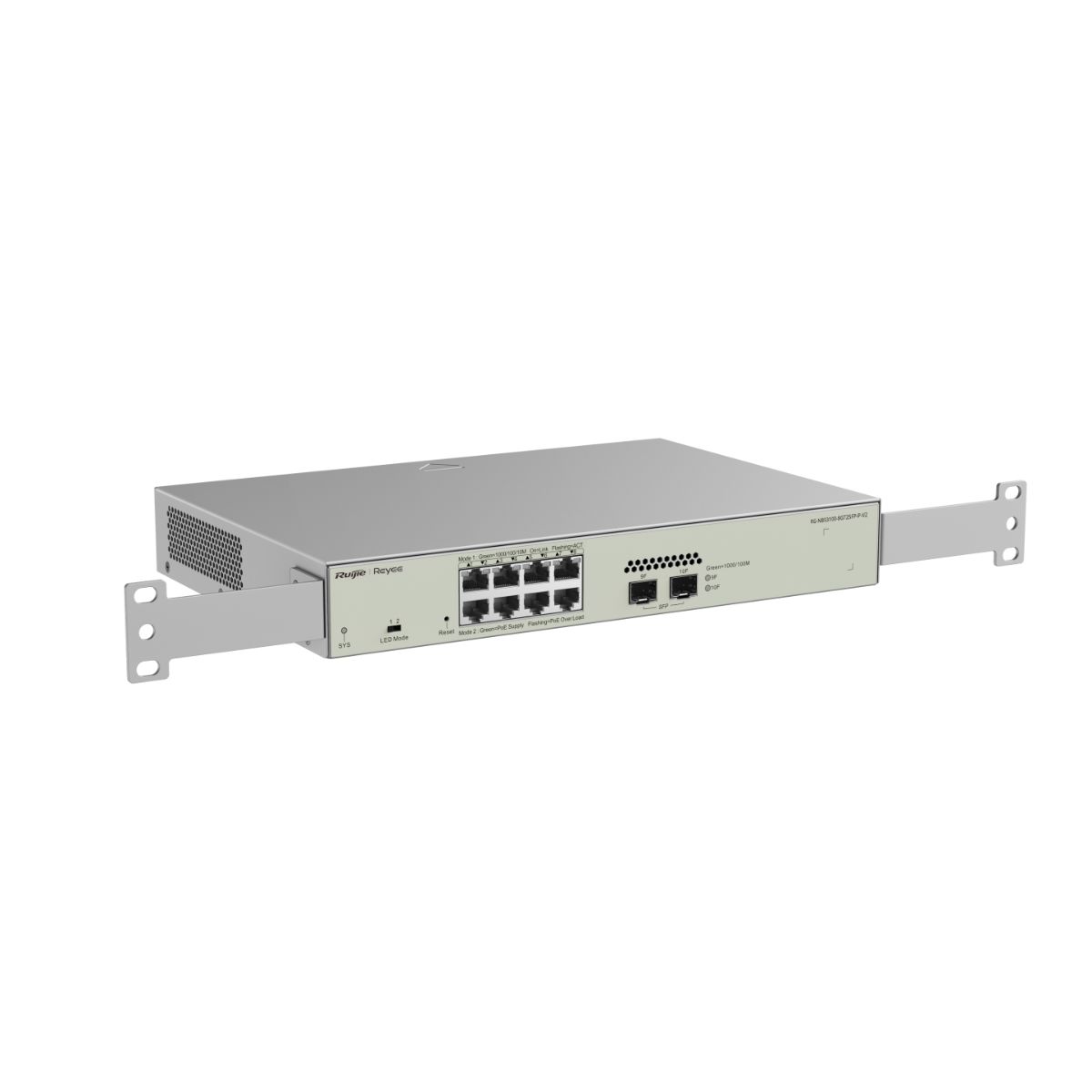Switch Layer 2 Reyee RG-NBS3100-8GT2SFP-P-V2 8 cổng 10/100/1000BASE-T, tốc độ 20 Gbps