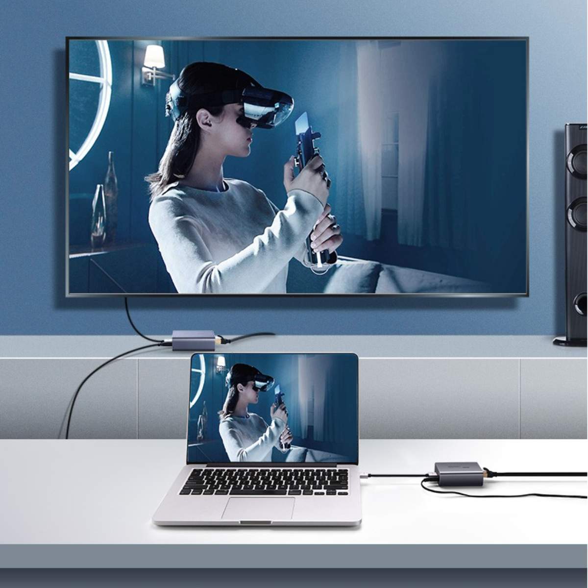 Bộ truyền HDMI Cat5e/Cat6 70m Ugreen 20519US CM455 ( 1 Transmitter + 1 Receiver), 1080P@60Hz/HDCP/3D
