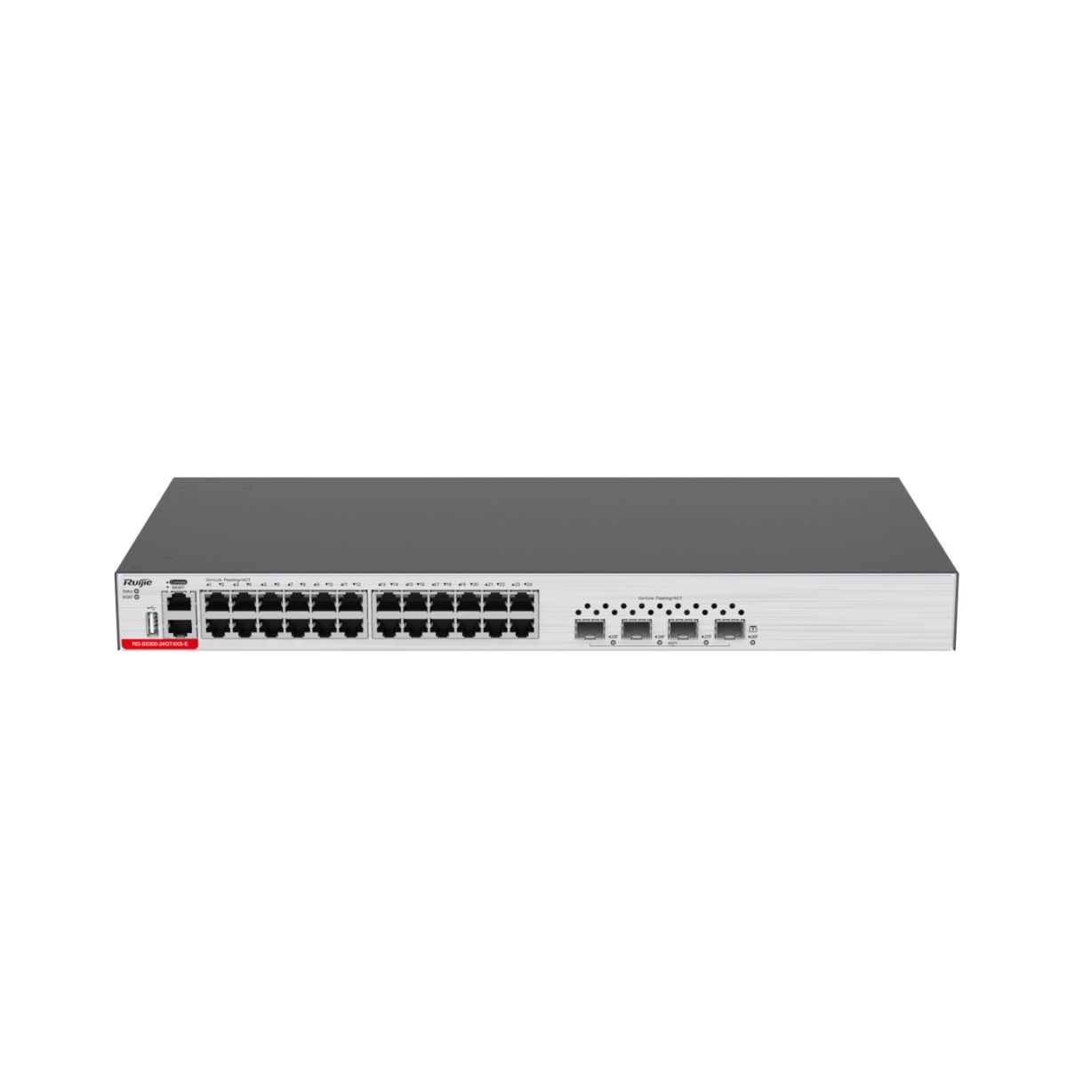 Thiết bị mạng Ruijie RG-S5300-24GT4XS-E 24 cổng GE RJ45 PoE/PoE+, 4 cổng 10GE SFP+, tốc độ 3.36 Tbps