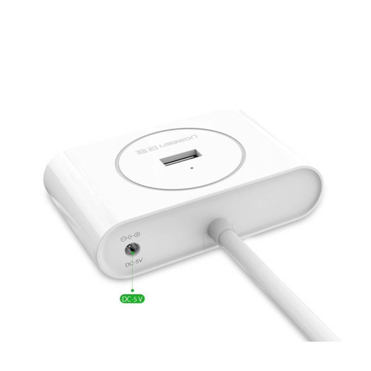 Bộ Hub 4 cổng 80 CM Ugreen 20283 CR113 USB-A to USB 3.0/2.0/1.1, tốc độ 5Gbps, 5V, 3A
