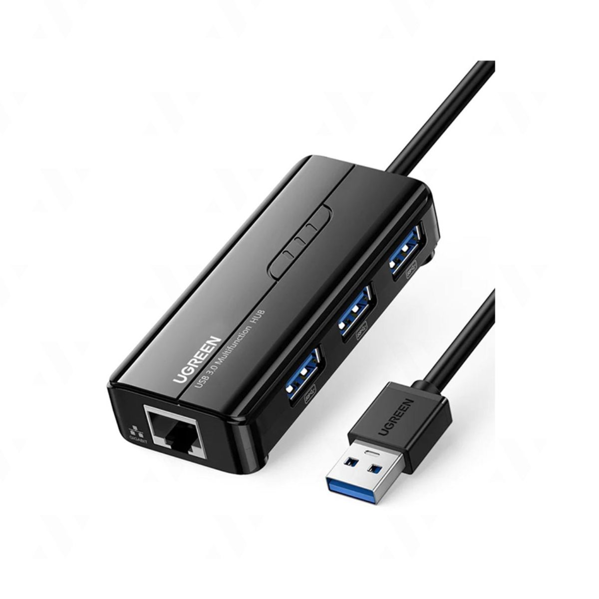 Bộ chia 3 cổng Ugreen 20265 USB 3.0 + Lan 100/1000Mbps, tốc độ truyền 5Gbps