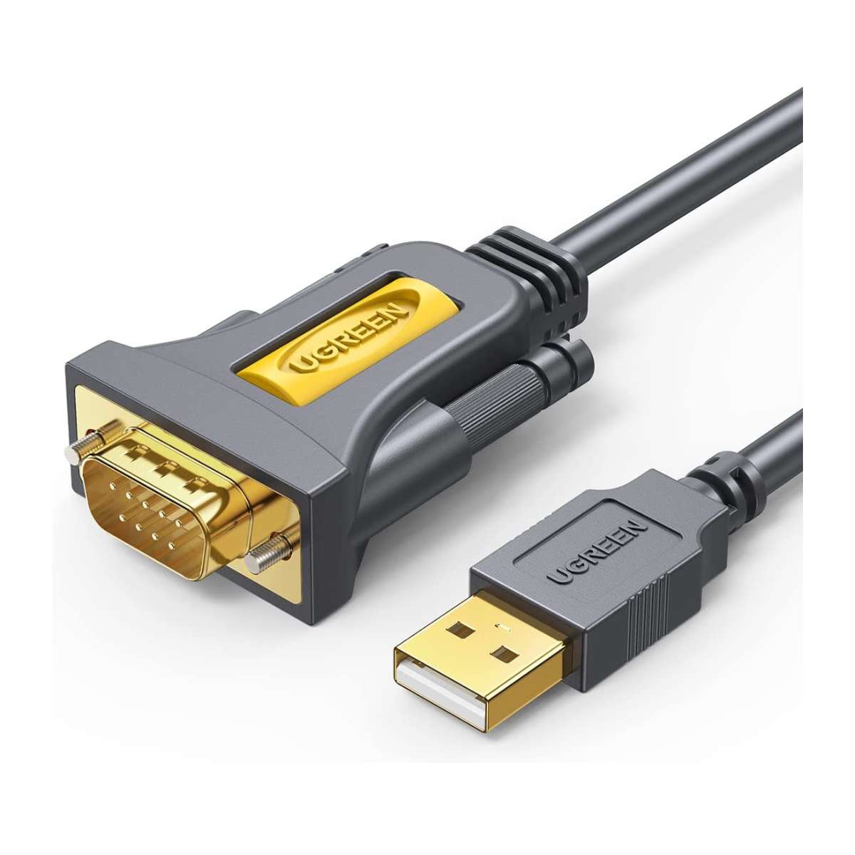 Cáp chuyển USB to Com Ugreen 20210 CR104 dài 1m, tốc độ truyền tải 1Mbps