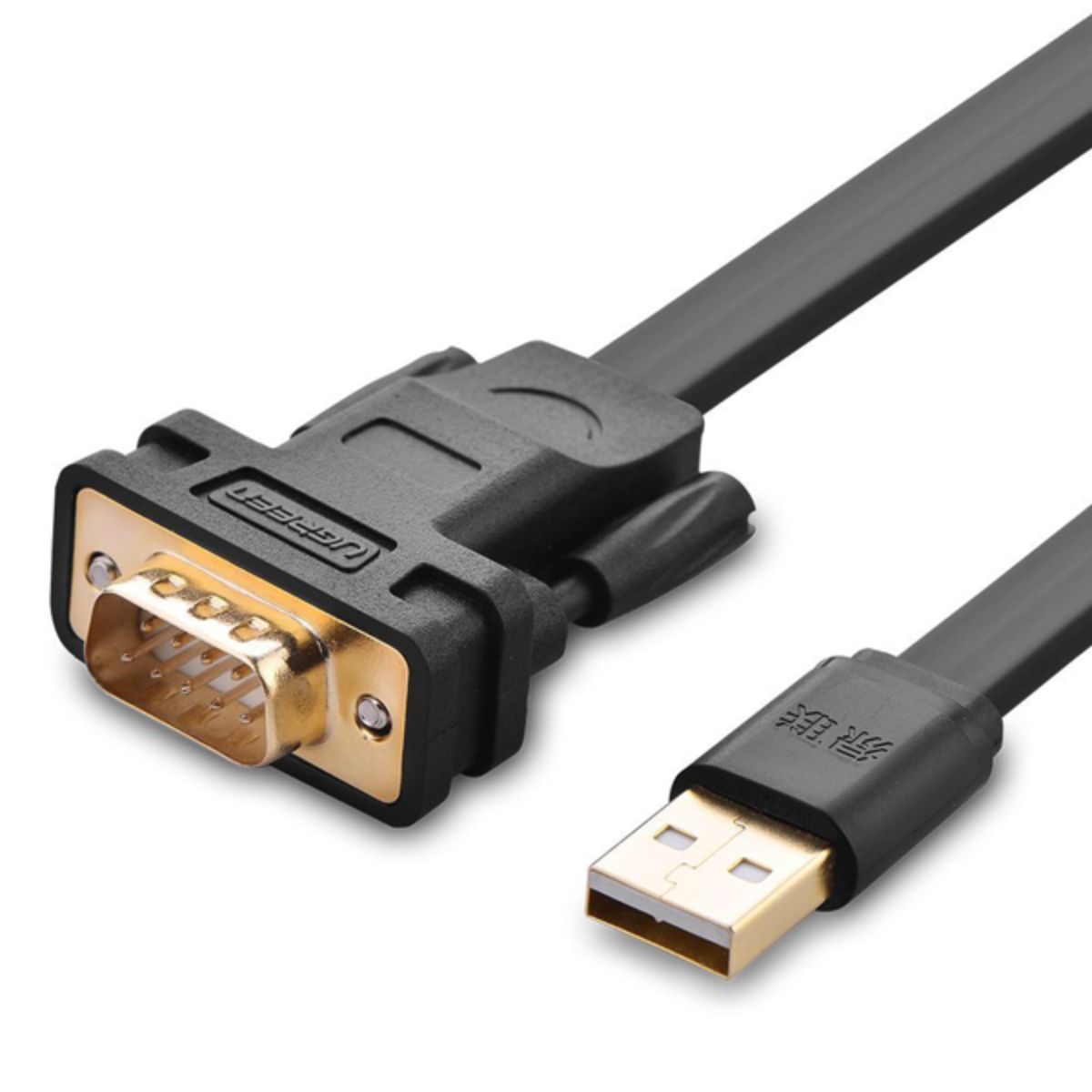 Cáp USB to RS232 dẹt (USB to Com) Ugreen 20218 CR107, tốc độ 1Mbps, hỗ trợ ROM/EEPROM