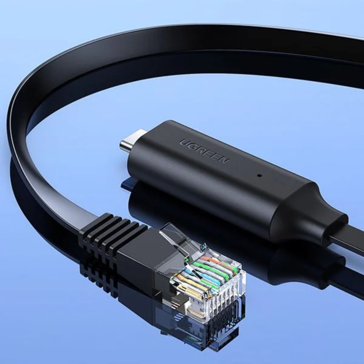 Cáp lập trình Console USB Type-C to RJ45 FTDI dài 1,5M Ugreen 80186