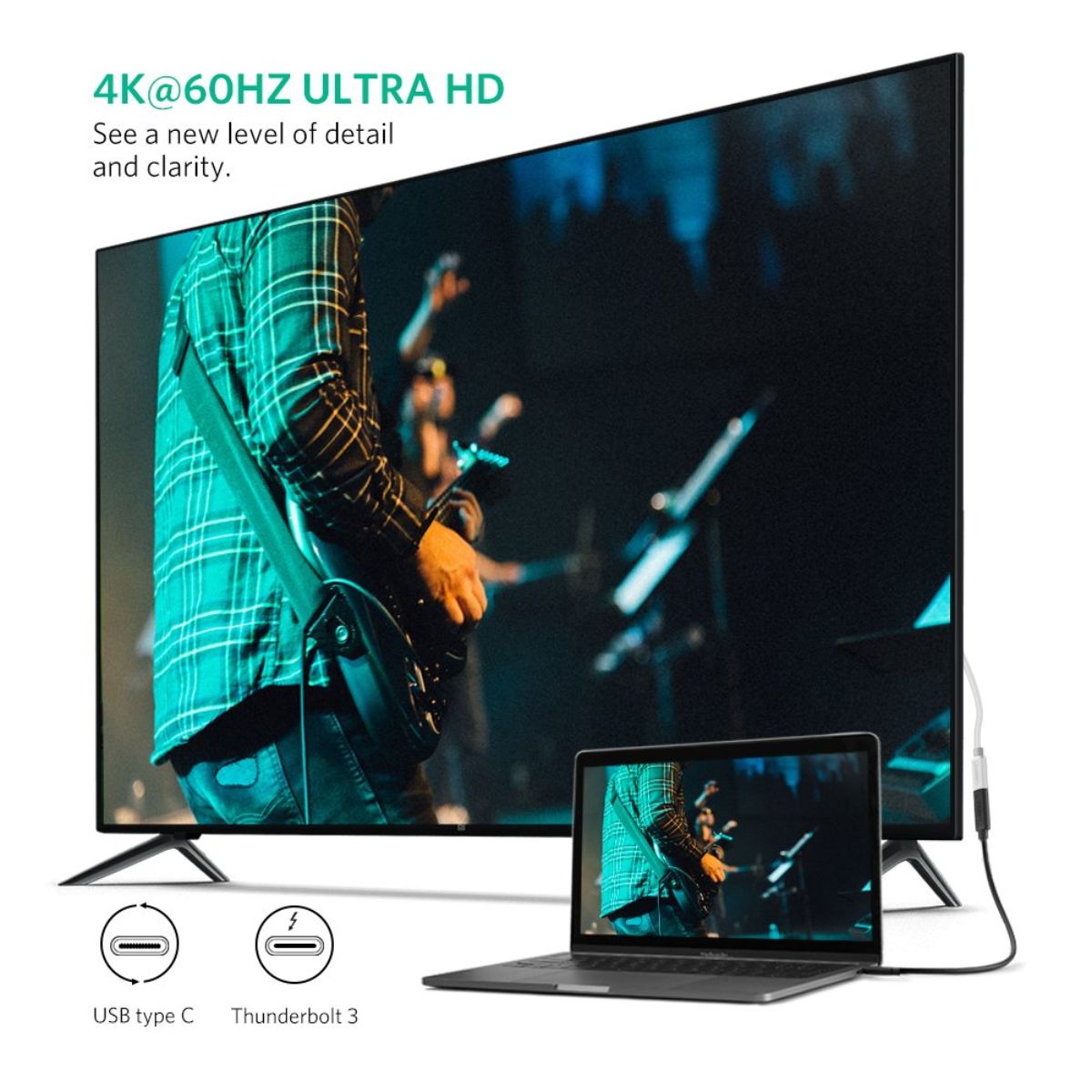 Cáp nối dài USB Type-C (Male/Female) dài 0,5m chính hãng Ugreen 40574 cao cấp