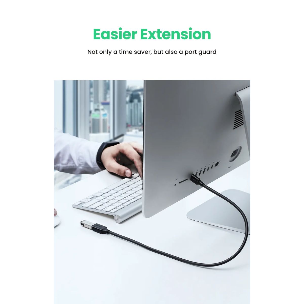 Cáp USB nối dài 3.0 dài 0,5m chính hãng Ugreen 30125 cao cấp