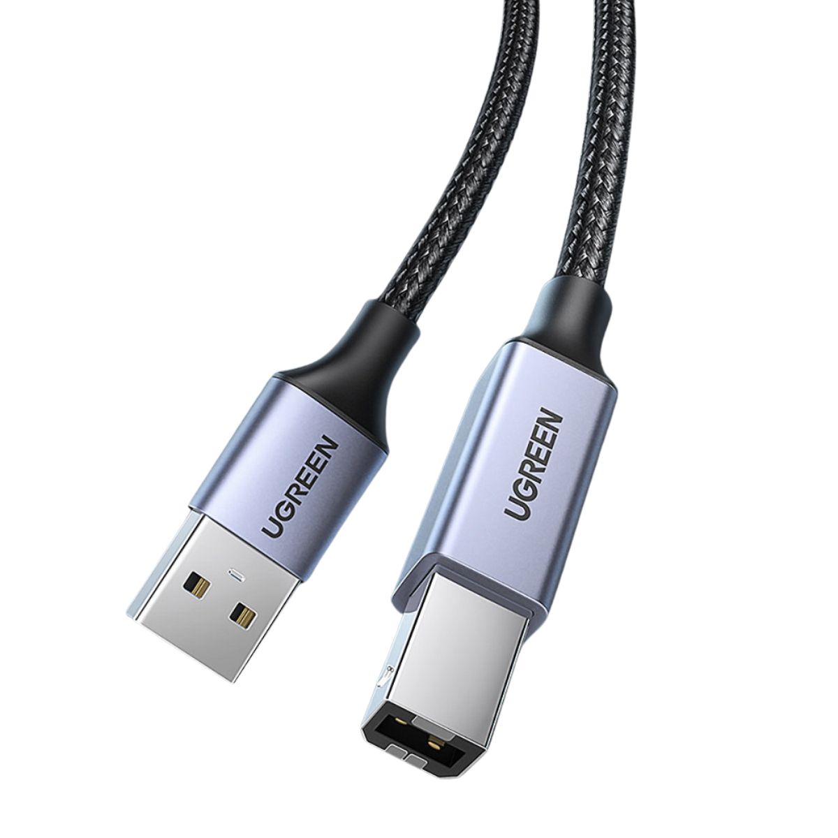 Cáp máy in 5M Dây dù USB 2.0 sang USB B Ugreen 90560 cao cấp