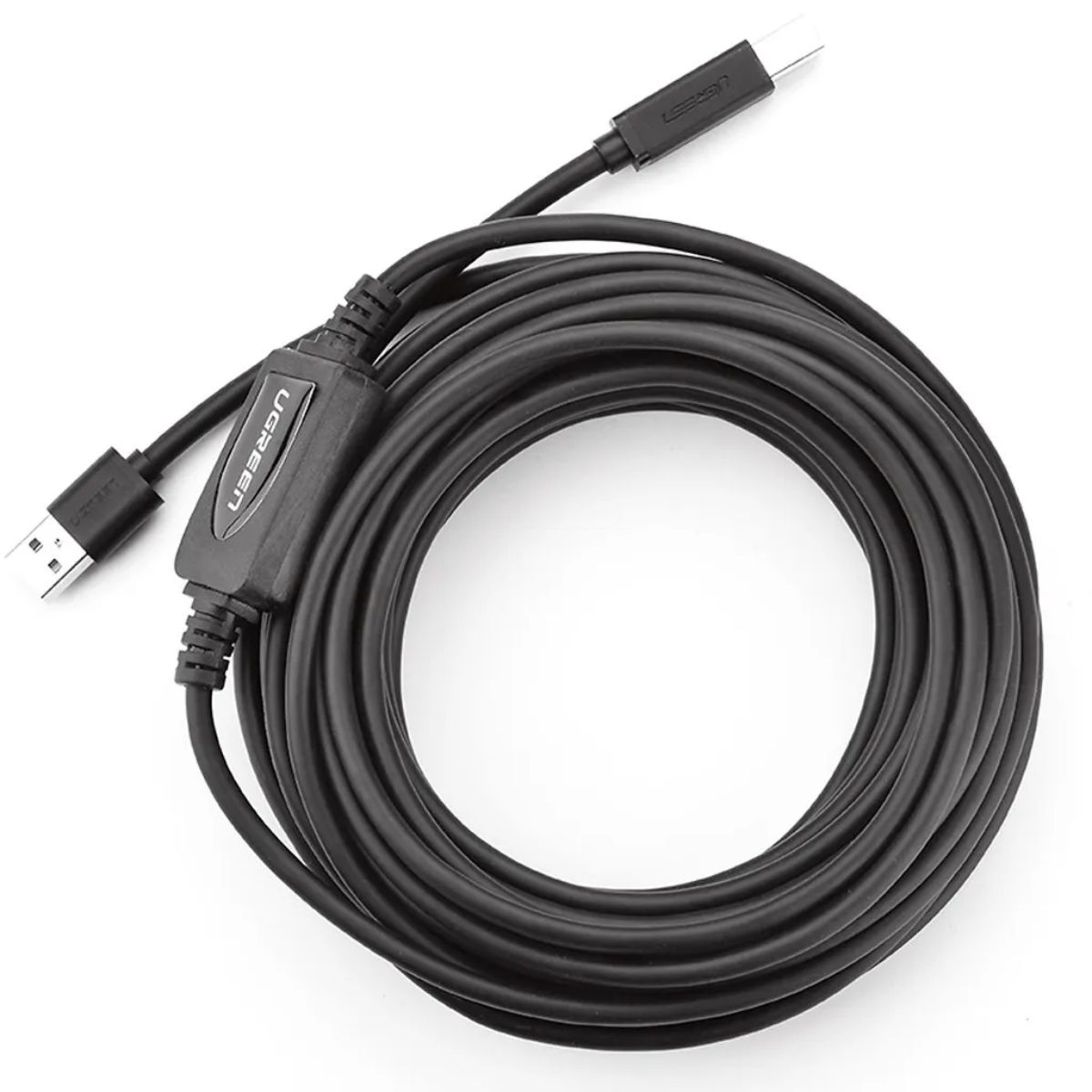 Cáp máy in USB 15m chính hãng Ugreen 10362 có IC khuếch đại