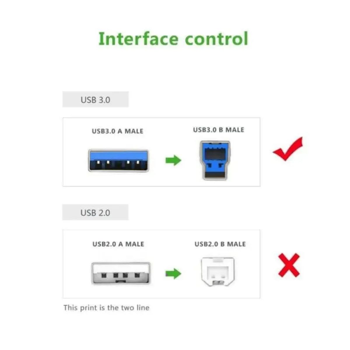 Cáp USB 3.0 AM to BM dài 1M máy in Ugreen 30753 chính hãng