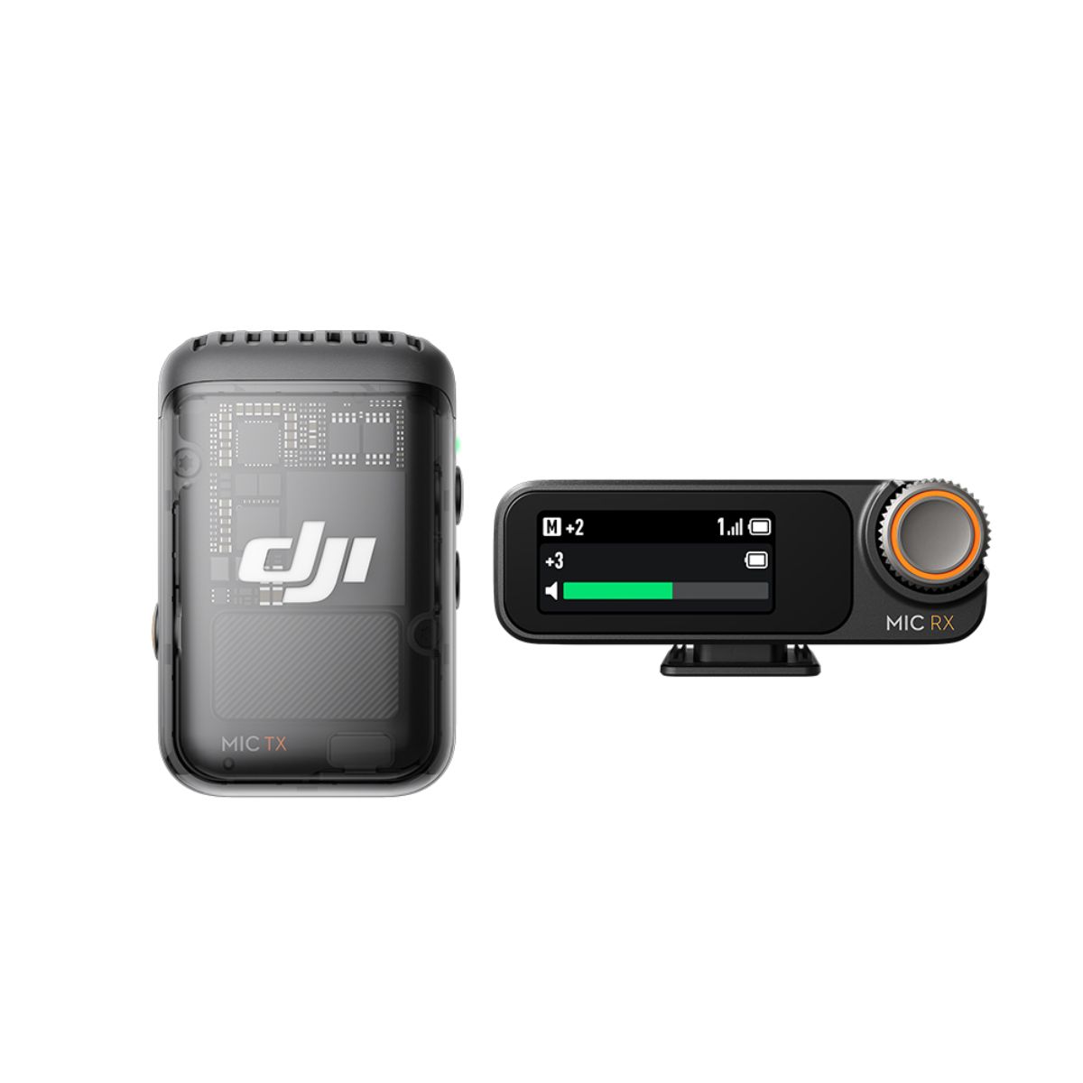 Microphone DJI Mic 2 (1TX + 1RX) Wireless, màn hình OLED RX