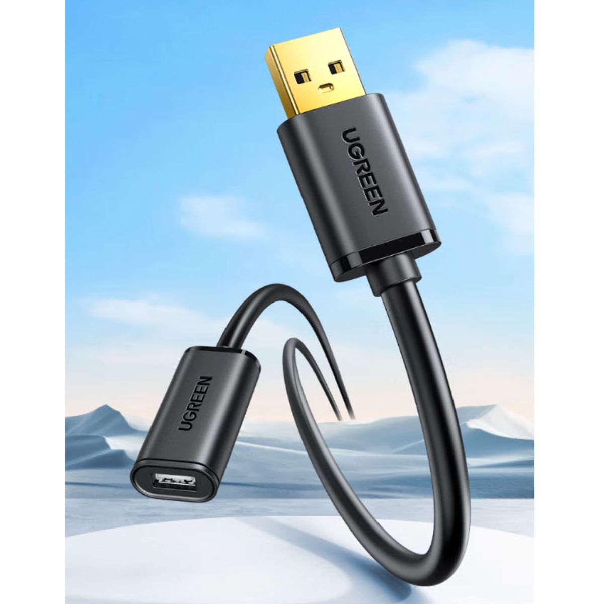 Cáp USB nối dài 15m có chíp khuếch đại chính hãng Ugreen 10323